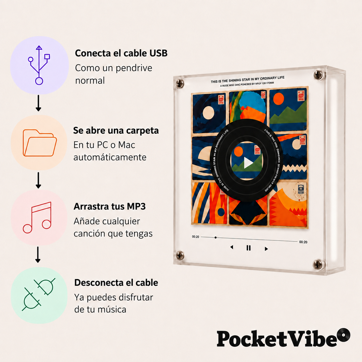 Pocketvibe™ Reproductor Musical