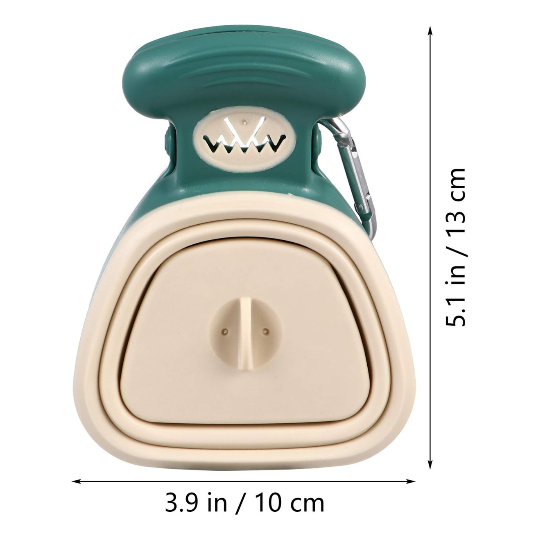 Recogedor de Excrementos Portátil para Perros con Dispensador de Bolsas