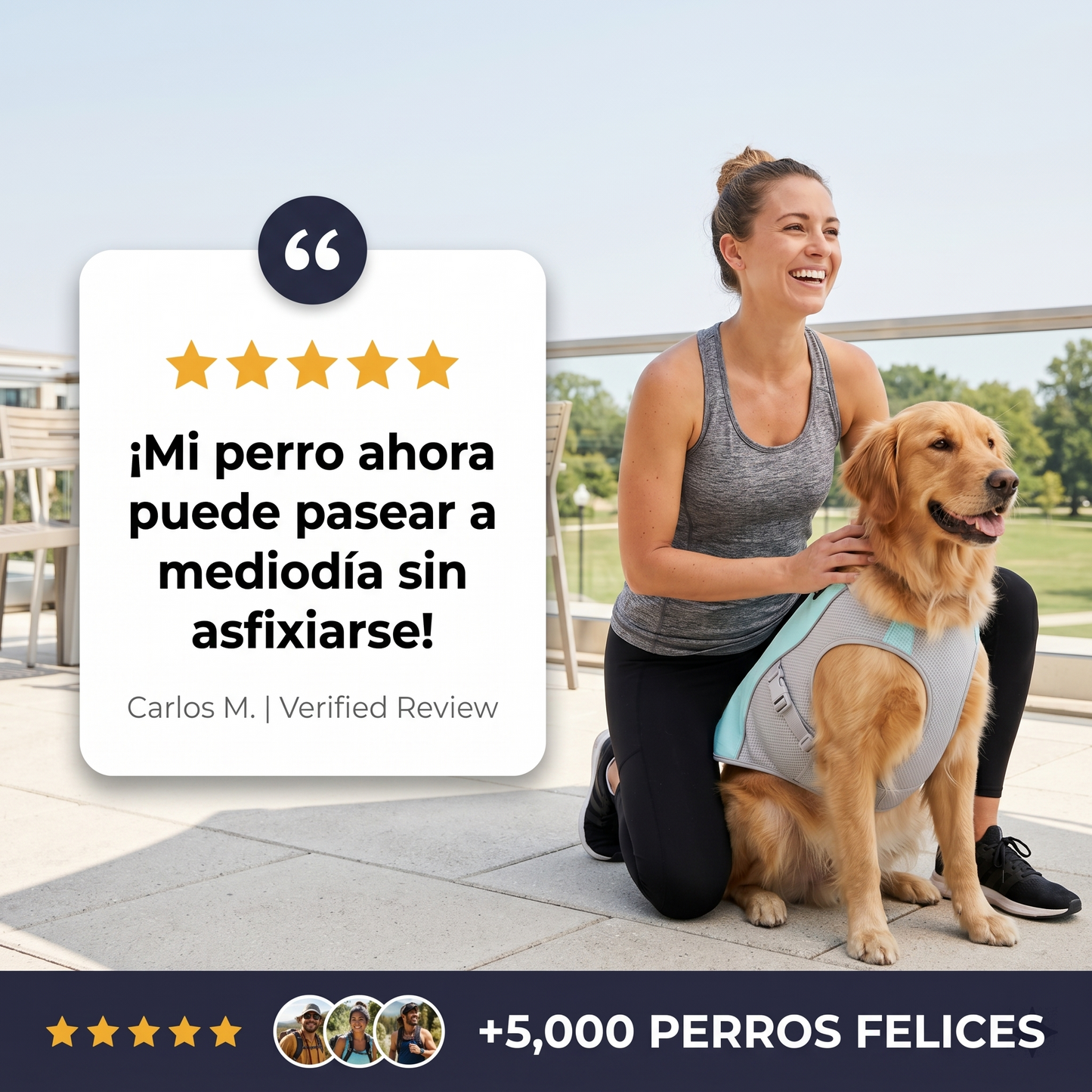 HappyWalk™ Chaleco refrescante para perros