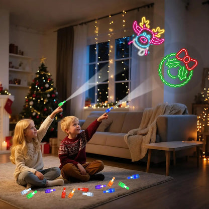 36PCS Halloween LED Light Up Finger Lights Projection Glow Finger Rings for Birthday Party Goodie Bag Stuffers Halloween Decor